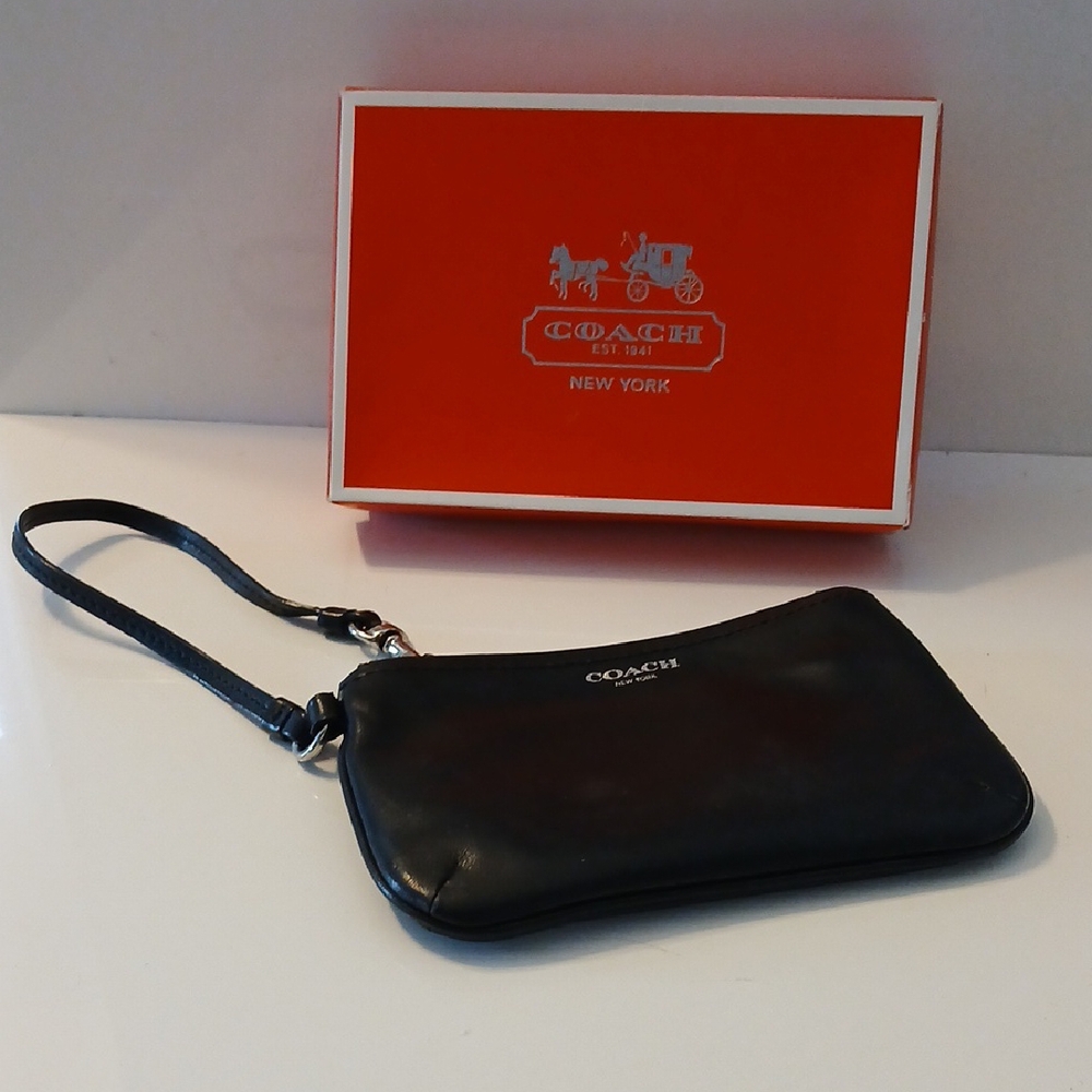 Coach Black Wristlet
